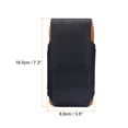 thumbnail image 2 of Unique Bargains Phone Belt Holder Case for 6.6-7.2' Cell Phones, XXL Vertical Grain Leather Phone Belt Pouch, Black, 2 of 6