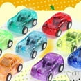 thumbnail image 6 of 20pcs Mini Pull Back Car Toy Transparent Small Vehicles Toys Plastic Funny Car Toy for Kids Toddler (Random Color), 6 of 10