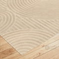 thumbnail image 2 of Teppich Homes Soft Handmade Cream Wool Tufted Geometric Pattern Rug 11x12 - Perfect for Living Room And Hallway, 2 of 7