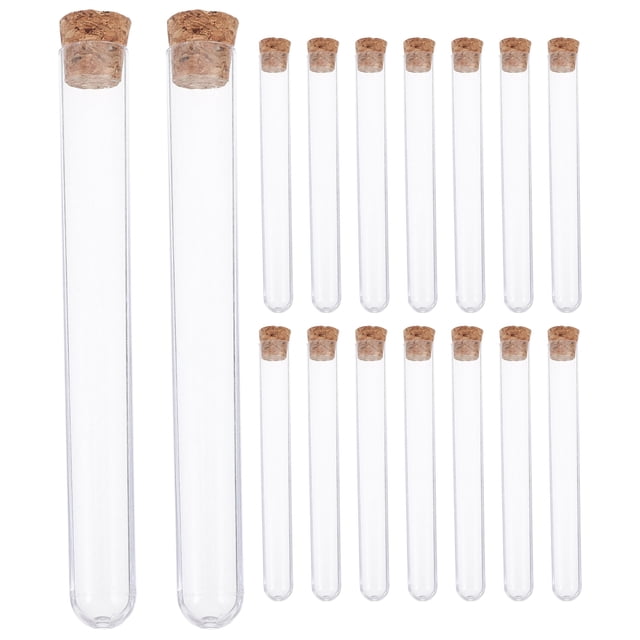 FRCOLOR Test Tubes 100Pcs Assorted Color Plastic Test Tubes For Students Educators In Laboratory School University Research Institute 10X1.2X1.2in,3.94"X0.47"X0.47"