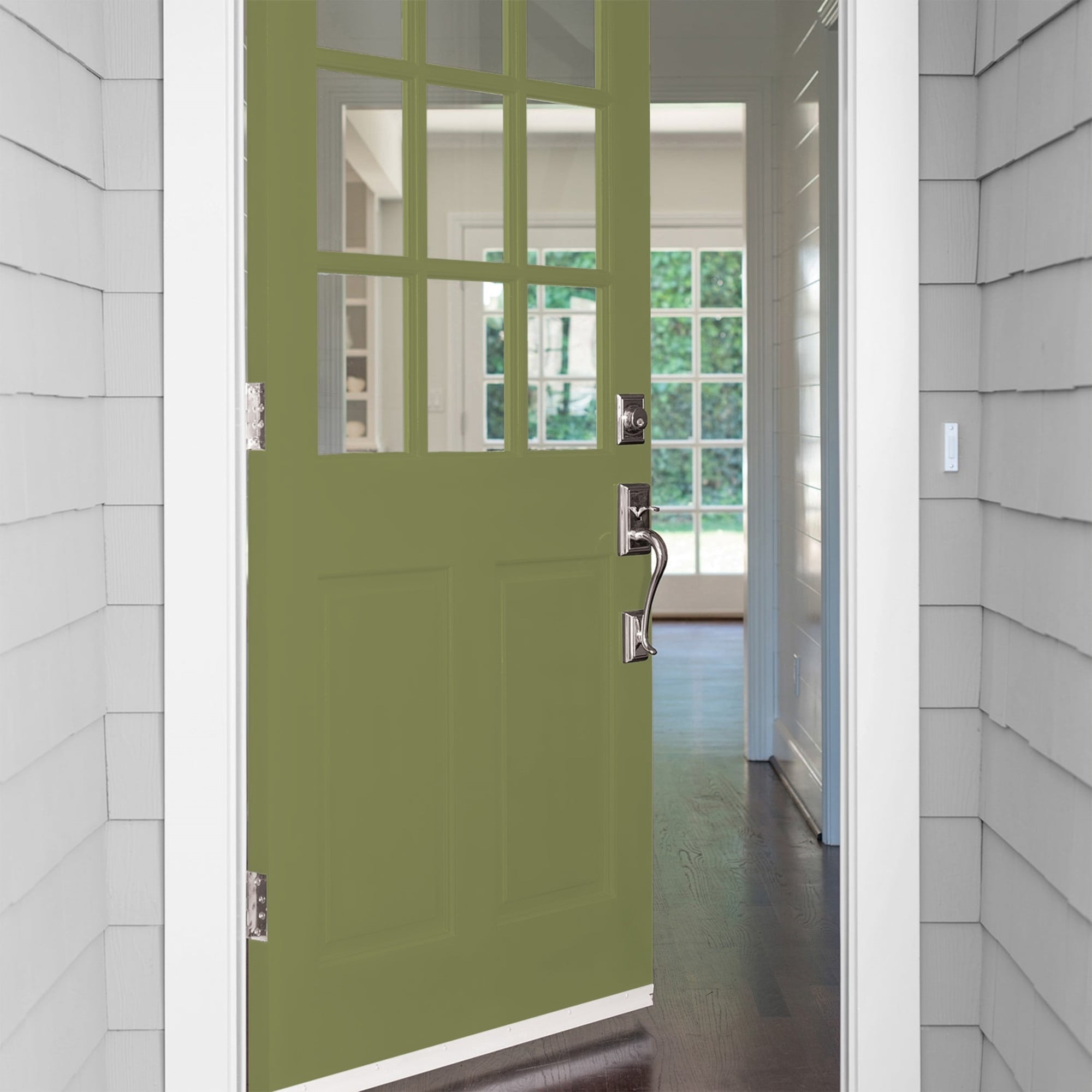 Glidden High Endurance Plus Oregano Semi Gloss Exterior Paint and Primer, 1 Quart