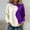 Purple, variant on BUIGTTKLOP Crewneck Sweatshirts for Women Long Sleeve Shirts Color Block Loose Fitted Pullovers