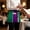 Green Blue, variant on Mexican Style Waitress Apron with 3 Pockets, Colorful Mexico Stripes Purple Green Server Aprons Waterproof Kitchen Restaurant Half Waist Apron for Men Women