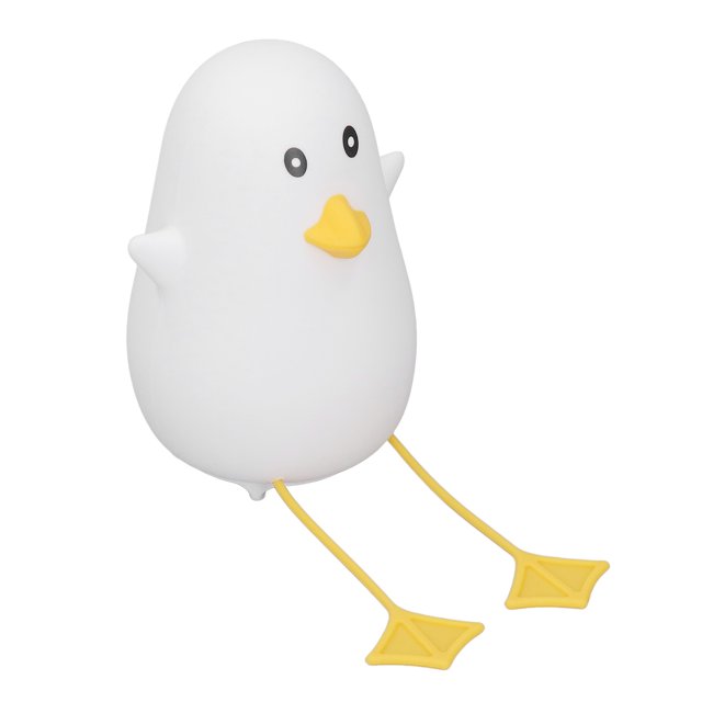 Lampes de Table Canard Moelleux, Veilleuse Canard LED 8 LEDs Protection de la Chambre des Enfants Forme de Canard avec Coque en Silicone