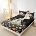 thumbnail image 4 of jejeloiu Halloween Ghost Twin Sheet Sets,Floral,Galaxy Starry Sky,Cozy Decor,3 Pieces, 4 of 7