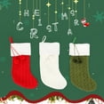 thumbnail image 4 of Christmas Stockings Warm Knit Christmas Socks With Plush Ball Christmas Decorations Classic New Year Socks, 4 of 7