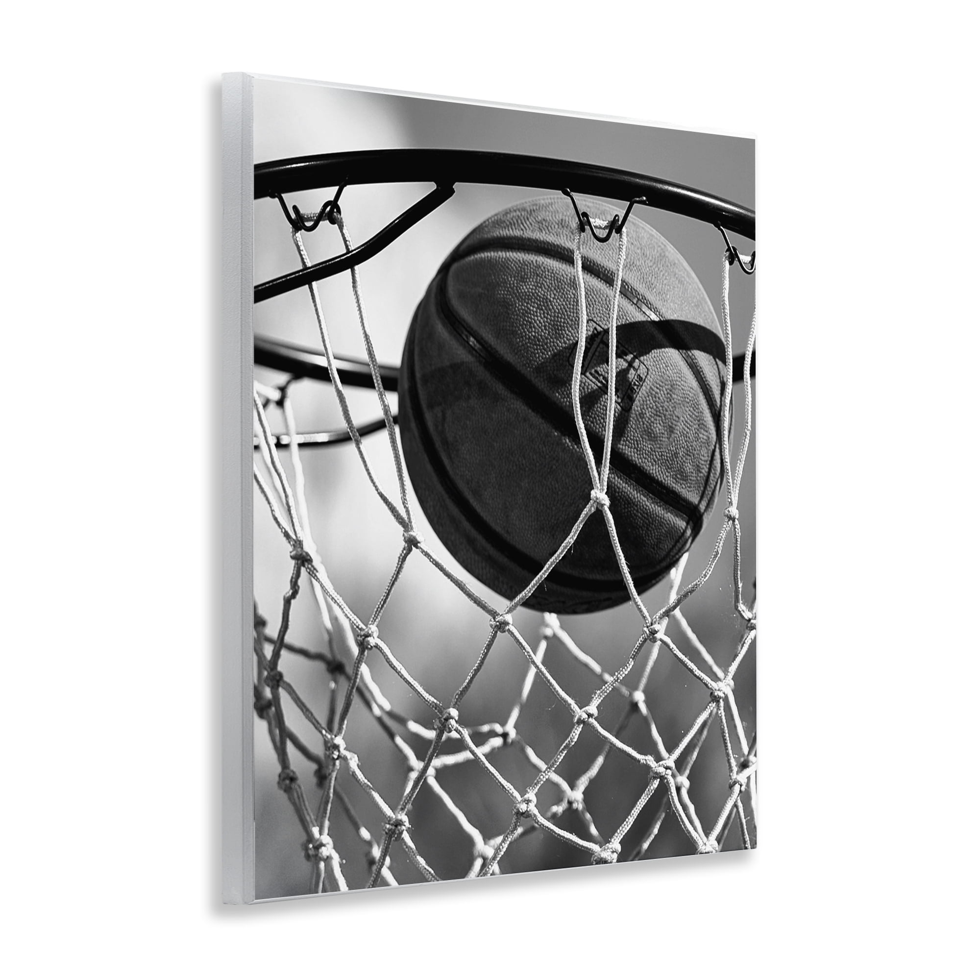 Stupell Industries Winning Basket Shot Wall Plaque Art, design by Marcus Prime