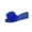 Blue, variant on Platform Sandals for Women Fluffy Faux Fur Slip On Wedge Slippers Elevated Heel Open Toe Slides Fashion Summer Footwear Casual Dressy Indoor Outdoor Shoes