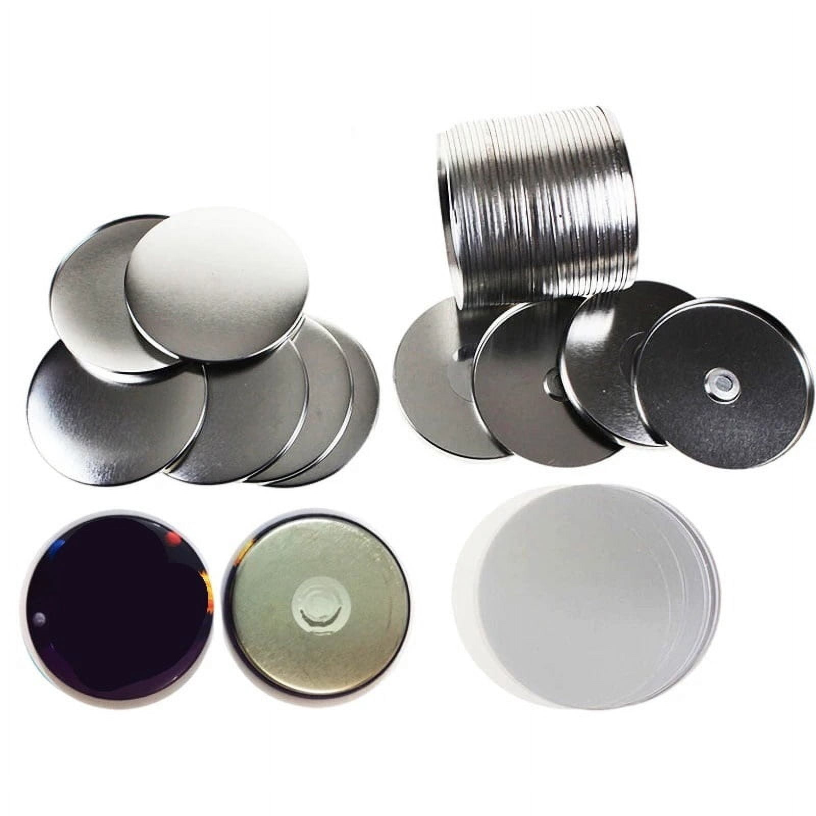 100PCS Metal Button Parts Supplies Fridge Magnet DIY Round Pin Maker for Button Maker Machine 32mm ,Beginner-Friendly