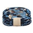 thumbnail image 3 of Linyer Bracelets Earrings Leopard Print Pendant Attractive Wristband Vintage Style Good Craftsmanship Fashion Jewelry for Women Girls blue, 3 of 5