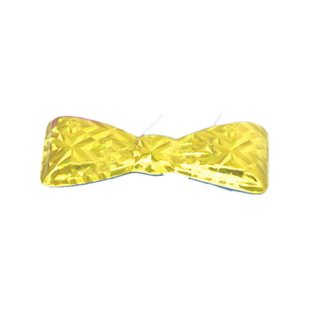 Gold Mylar Cool Bow Tie Butler Doctor Gangster Clown Nerd Costume Accessory