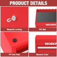 thumbnail image 6 of WORKPRO Metal Tool Box 2 Drawers with Top Storage Portable Tool Chest PVC Liners, 6 of 11