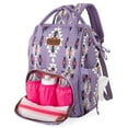 thumbnail image 3 of Wrangler Aztec Travel Backpack Baby Bag for Women with Stroller Strap and Side Bottle Pockets Organized Diaper Bag, Lavender, 3 of 8