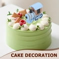 thumbnail image 3 of Raindrops birthday party cake decorations Blue PVC 1Set, 3 of 8