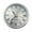 silver, variant on Circular Design Replaceable 65Mm Quartz Clock Inserts Featuring Romans