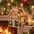 thumbnail image 4 of DIY House Diamond Art Christmas Ornaments Set, Christmas Tree Hanging Decor Pearl Art Kits for Adults, Christmas Pearl Diamond Art for Beginners, 4 of 5