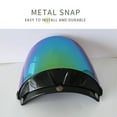 thumbnail image 7 of Universal Motorcycle Helmet Lens - Anti-UV, Anti-Scratch Visor Wind Shield for Standard 3-Snap Open Face Helmets, 7 of 7