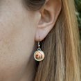 thumbnail image 3 of Cute Lucky Cat Maneki-Neko Novelty Dangling Drop Charm Earrings, 3 of 3