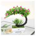 thumbnail image 2 of Árbol Bonsaí Belug Artificial Con Maceta Hogar Y Oficina Flores Rosa, 2 of 4