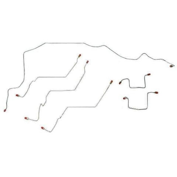 06-09 Dodge Ram 2500/3500; 4wd; All Wheel ABS; Front Brake Line Kit; Pickup Truck-WKT0602SS
