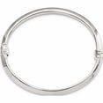 thumbnail image 2 of Sterling Silver Polished Hinged Bangle Made In Italy -Jewelry By Sweet Pea, 2 of 6
