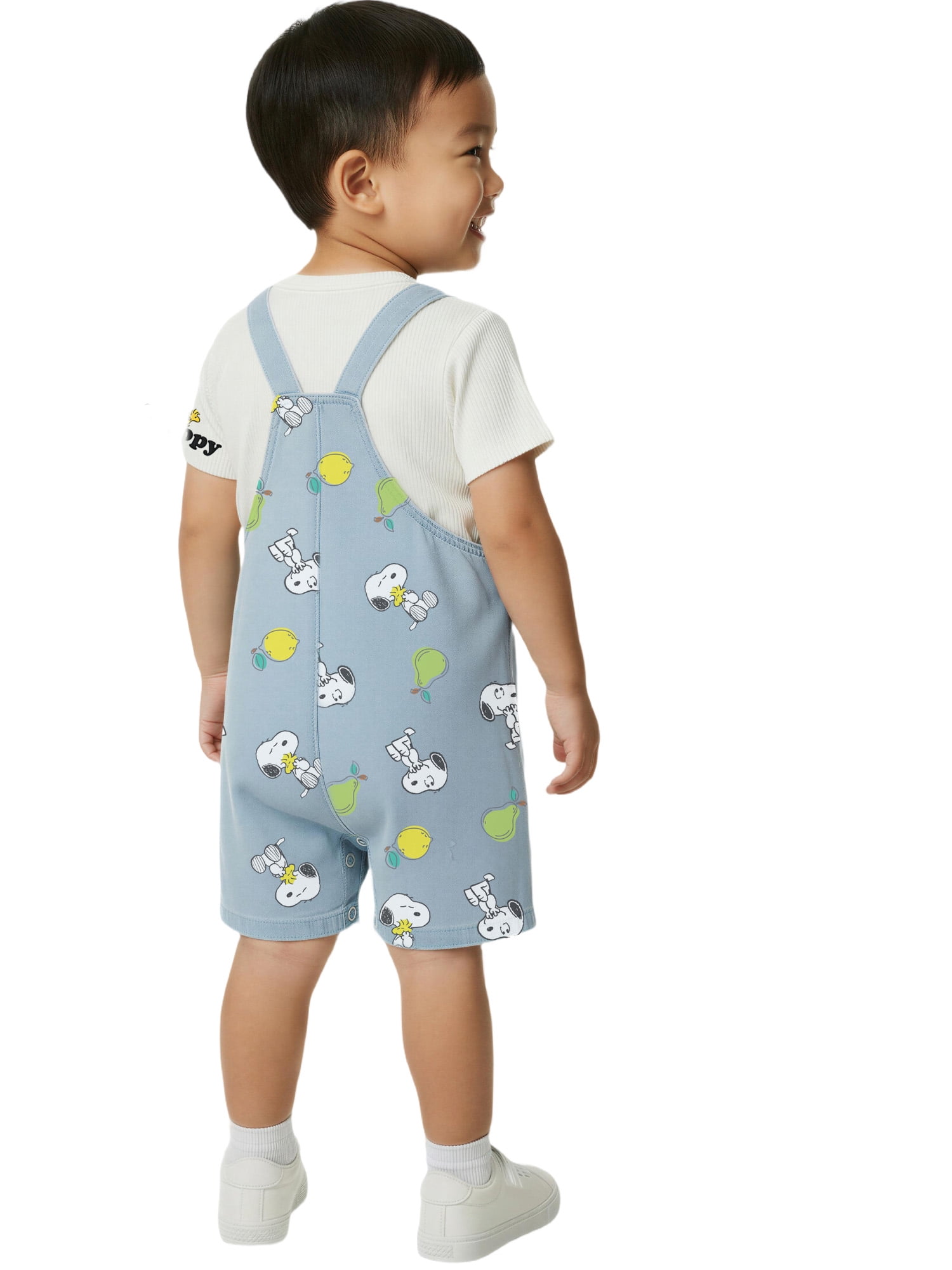 Peanuts Snoopy Baby Boy Shortall Set, Sizes 0/3 Months-24 Months