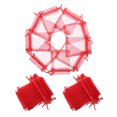 thumbnail image 1 of unbranded 100Ud Bolsa De Organza Roja Para Empaque Con Cordón Para Joyería Y Eventos, 1 of 6