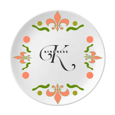 

Letter Expression Kind Knowledge Flower Ceramics Plate Tableware Dinner Dish