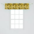 thumbnail image 2 of Ambesonne Vintage Window Valance, Soft Spring Flora and Leaf, 54" X 12", Dark Brown Earth Yellow, 2 of 3