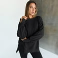 thumbnail image 2 of SUNBS Womens Oversized Sweatshirts Crewneck Hoodies Casual Long Sleeve Pullover Fall Winter Clothes, S-2XL, 2 of 8