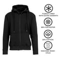 thumbnail image 4 of 3-Pack Men’s Fleece-Lined Full-Zip Hoodie (S-2XL), 4 of 5