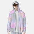 thumbnail image 2 of Lsque Rainbow Pattern UPF 50+ Lightweight Sun Protection Men's Women's Long Sleeve Shirt, Hoodie Performance -Medium, 2 of 7