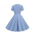 thumbnail image 4 of RUTAYY Children Girls Dress Turndown Collar Polka Dot Open Front Slim Fit Casual Party Wear Comfortable Elegant Holiday Dresses, 4 of 9
