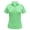 Brilliant Green/White, variant on Monterey Club Women's Pinstripe Jersey Golf Polo Shirt #2481