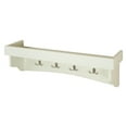 thumbnail image 6 of Shaker Cottage Tray Shelf Coat Hook with Bench Set, Ivory, 6 of 7