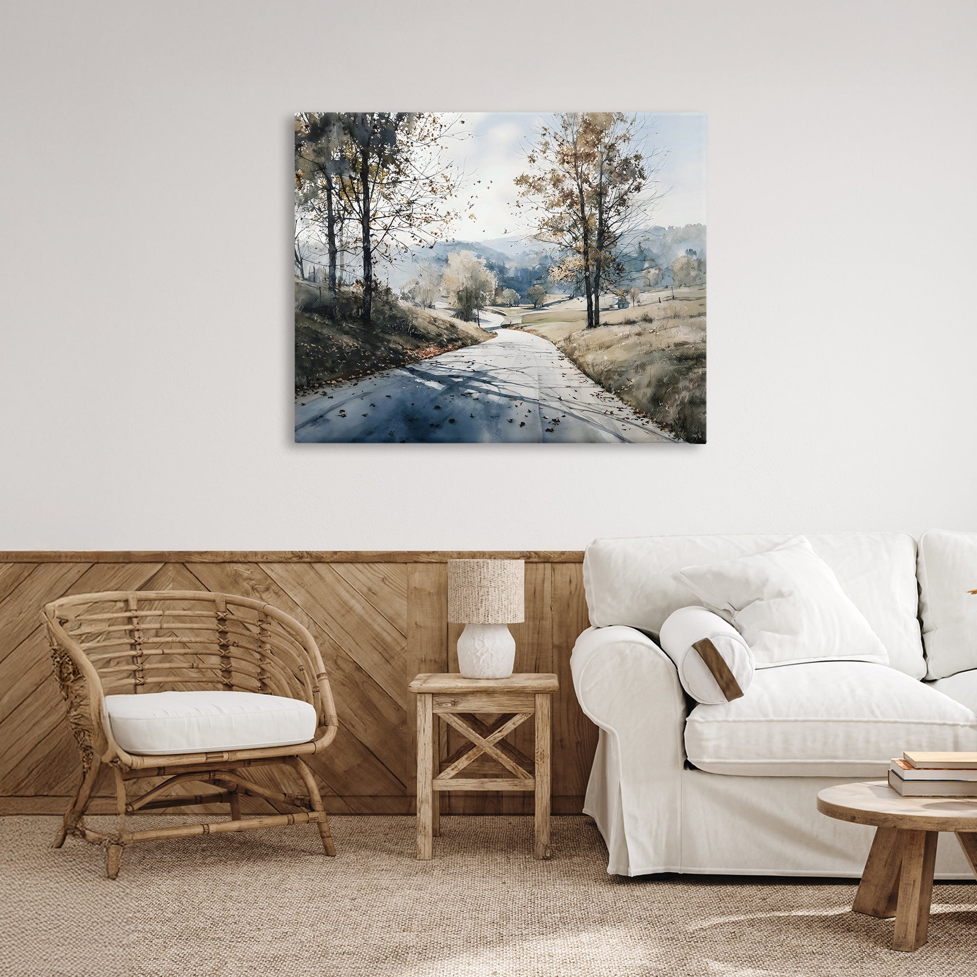 Stupell Industries Country Road in Autumn Canvas Wall Art, design by Franklyn Gregory