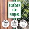thumbnail image 4 of Reserved For Visitors Sign, 24x30 Aluminum, 4 of 8