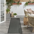 thumbnail image 4 of Nourison Horizon Indoor/Outdoor 2' x 6' Black Modern Rug, 4 of 10