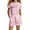 Pink, variant on Girls Fashion Letter Print Casual Loose Short Sleeve Suit(4 14 Ages)