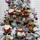 thumbnail image 1 of 6 piezas de adornos navideños, muñeco de nieve, alce, regalo de Navidad, muñeco de peluche pequeño para colgar en el árbol de Navidad, suministros para colgar, 1 of 5