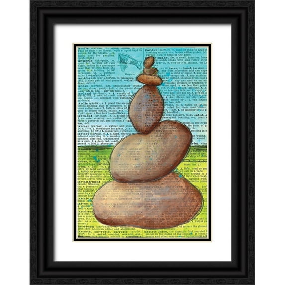 Allemand, Sue 14x18 Black Ornate Wood Framed with Double Matting Museum Art Print Titled - Balance II