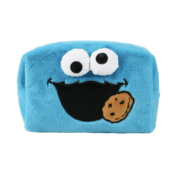 Sesame Street Cookie Monster Blue 8" Cosmetic Bag