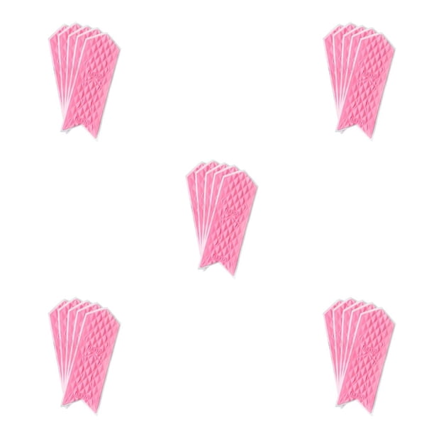 Eigraketly 5 piezas pegatinas de bicicleta protector de cuadro de bicicleta silicona a prueba de óxido con tira adhesiva de importación patrón de rombos Pequeño Rosa 5 Piezas 5piezas