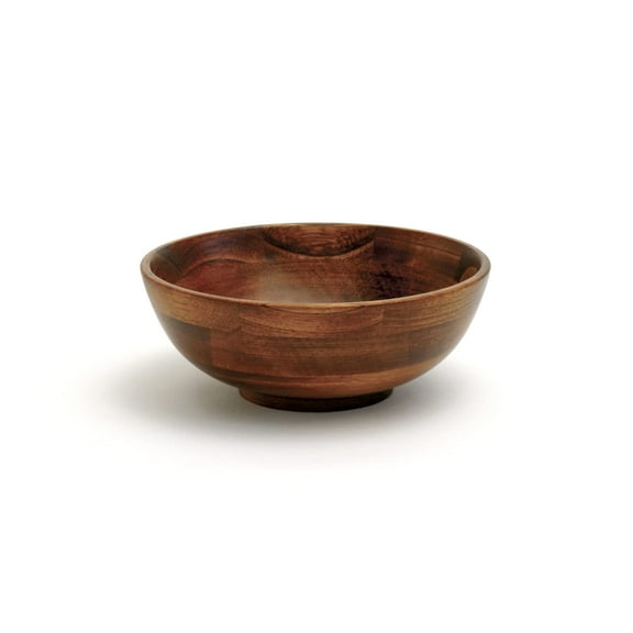 Lipper International 273 Cherry Finished Footed Serving Bowl for Fruits or Salads, Small, 7" Diameter x 2.75" Height, Single Bowl