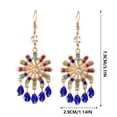 thumbnail image 4 of Xihbxyly Pendientes Étnicos, Joyas Navideñas Deslumbrantes, Pendientes Colgantes Únicos y Brillantes, Accesorios Navideños Llamativos, Regalo Perfecto para Tus Seres Queridos, Elegante Declaración de, 4 of 5
