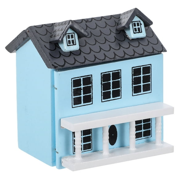 Miniature House Model Tiny Wooden House Decorative Model House Adorable Mini House