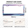 thumbnail image 2 of Aluminum License Plate Frame 2 Pack Car Exterior Accessory Car Tag Holder for Front Rear Plates Cars Decor Whimsical Candyland Scene, 2 of 7