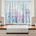 thumbnail image 2 of Ambesonne Dandelion Kitchen Curtains, Abstract Flora Design, 55"x39", Pale Blue Violet Pink, 2 of 3