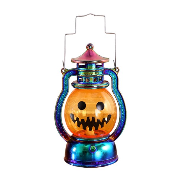Decoraciones de Halloween Luzes Linterna Redonda Pequeña Decoraciones de Velas Electrónicas Decoración Ambiental Apoyos de Luz Nocturna Portátil