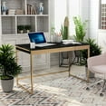 thumbnail image 6 of Furniture of America Abair Metal Writing Desk with USB Port in Black, 6 of 8